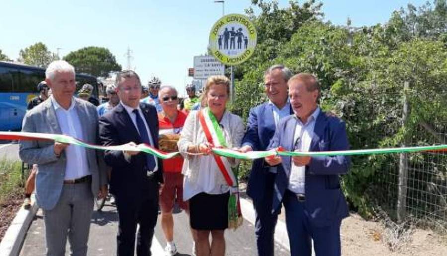 taglio nastro ciclabile cavallino treporti