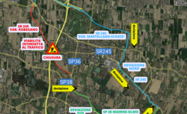 viabilità mappa deviazioni