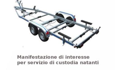 Manifestazione di interesse per custodia natanti Manifestazione di interesse per custodia natanti