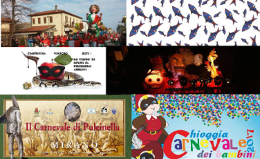 Ha preso il via sabato 11 febbraio l'edizione 2017 del Carnevale di Venezia, che fino al 28 febbraio animerà non solo Venezia e la terraferma, ma l’intero territorio della Città metropolitana di Venezia, potenziando la visibilità del territorio. Il calendario completo degli eventi e delle feste in programma sono consultabili nel ai Sito ufficiale del Carnevale: http://www.carnevale.venezia.it/carnevale-metropolitano/ Carnevale metropolitano