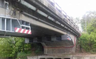 Il ponte messo in sicurezza in località Paluello