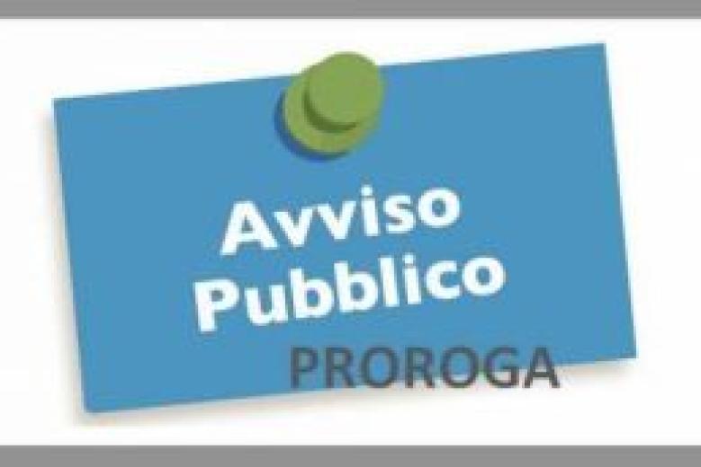 Proroga di avviso pubblico