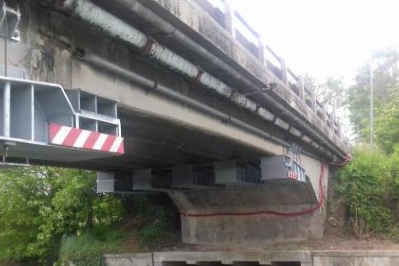 Il ponte messo in sicurezza in località Paluello
