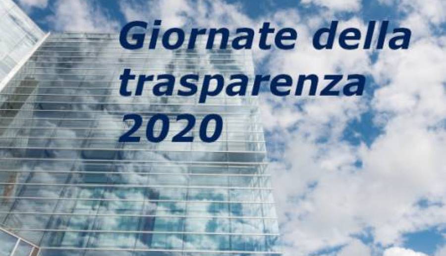 Giornate della trasparenza 2020 Giornate della trasparenza 2020